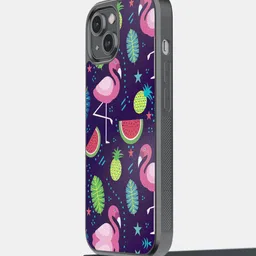 macmerise Flamingo Printed iPhone 14 Bumper Case Cover-picture-0
