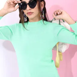 KETCH Women Crew Neck Acrylic Pullover-image-95