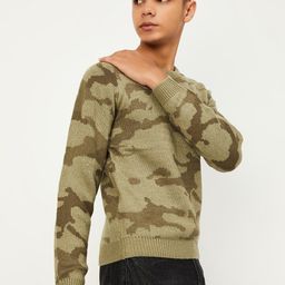 max Boys Abstract Printed Pure Cotton Pullover Sweater image 3