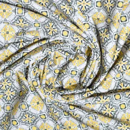 BLANC9 Green & Yellow Digital Printed Rectangular Table Cover image 5