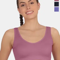 POOJA RAGENEE Pack Of 3 Full Coverage Non Padded T-shirt Sports Bra With All Day Comfort-picture-26