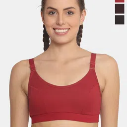 POOJA RAGENEE Pack Of 3 Full Coverage All Day Comfort Cotton T-shirt Bra-picture-35