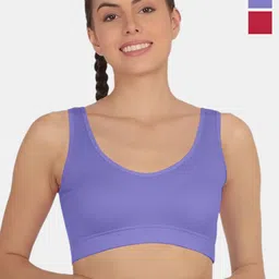 POOJA RAGENEE Pack Of 3 Full Coverage Non Padded T-shirt Sports Bra With All Day Comfort-25