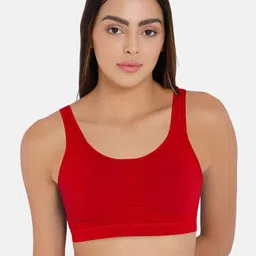 intimacy LINGERIE Full Coverage Non Padded Sports Bra With Moisture Wicking-image-48