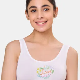 MAROON Girls Printed Full Coverage Cotton Beginners Bra With All Day Comfort-36