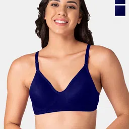 KOMLI Pack of 3 Full Coverage Cotton Beginners Bra With All Day Comfort-picture-6