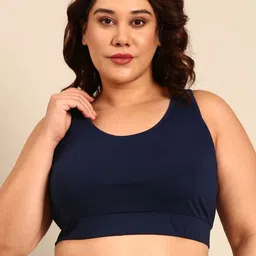 The Pink Moon Plus Size Full Coverage Non Padded Rapid-Dry Sports Bra - All Day Comfort-9