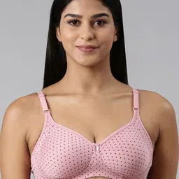 BLOSSOM Polka Dots Printed Full Coverage Non Padded T-shirt Bra- All Day Comfort-16