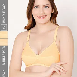 Bodycare Pack Of 2 Medium Coverage Non Padded Bra With All Day Comfort-33