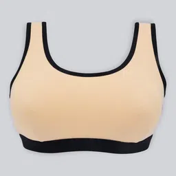 DChica Pack Of 2 Non-Wired Non-Padded All Day Comfort Seamless Cotton Workout Bra-image-9