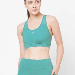 LAASA SPORTS Padded Moisture Wicking Dry Fit Full Coverage Sports Bra-image-61