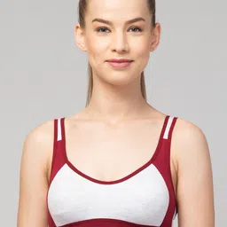 Apraa & Parma Colourblocked Full Coverage Non Padded Organic Super Support Sports Bra-picture-45