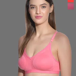 Aimly Pack Of 3 Full Coverage Non Padded Cotton Everyday Bra With All Day Comfort-picture-56
