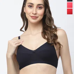 College Girl Pack Of 3 Medium Coverage Bra All Day Comfort-42