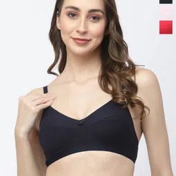 College Girl Pack of 3 Medium Coverage Non Padded T-shirt Bras With All Day Comfort-picture-56