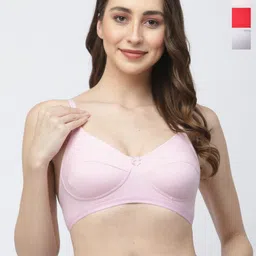 College Girl Pack Of 3 Medium Coverage Bra All Day Comfort-16