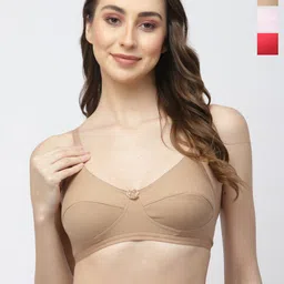 College Girl Pack Of 3 Medium Coverage Bra All Day Comfort-picture-56