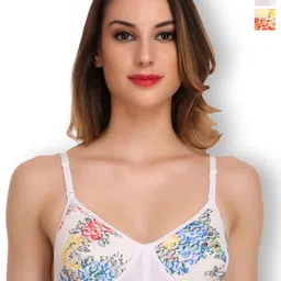 SELFCARE Pack Of 2 Floral Printed Full Coverage Lightly Padded Bra All Day Comfort-image-12