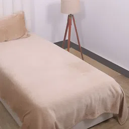 RD TREND Beige 210 TC Single Bedsheet with 1 Pillow Cover-picture-12