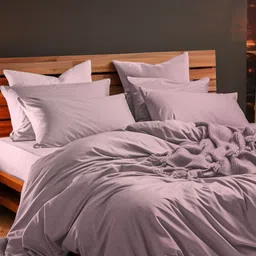 Myntra Elegant Homes Lavender 300 TC King Bedsheet with 2 Pillow Covers-image-66
