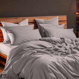 Myntra Elegant Homes Grey 300 TC King Bedsheet with 2 Pillow Covers-image-25