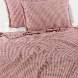DESIGN GAATHA Pink Checked Cotton Bed Cover With 2 Pillow Covers-54