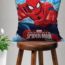 Marvel Blue & Red Marvel Spiderman Square Cushion Covers-image-3