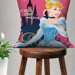 Disney Pink & Blue Cartoon Characters Square Cushion Covers-21
