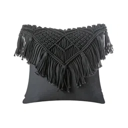 Textile and Beyond Black Cotton Square Cushion Covers-picture-40