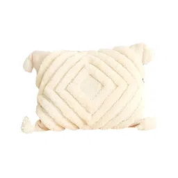 THROWPILLOW Off White Embroidered Rectangle Cushion Cover-image-51