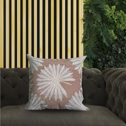 SHADES of LIFE Pink & White 2 Pieces Embroidered Cotton Square Cushion Covers-image-91