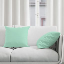 Encasa Homes Green 2 Pieces Cotton Square Cushion Covers-image-97