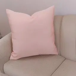 THROWPILLOW Peach Square Cotton Cushion Cover-image-34