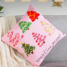 Nestasia Pink & Red Quirky Square Cushion Cover-image-25