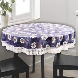 Dakshya Industries Blue Printed PVC 6 Seater Table Cover-35
