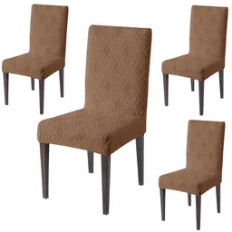 HOKIPO 4 Pieces Jacquard Chair Covers-image-64