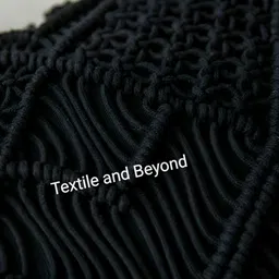 Textile and Beyond Black Cotton Square Cushion Covers image 4