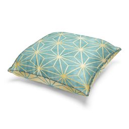 BIANCA Set Of 3 Mint Green Abstract Printed Square Cushion Covers image 2