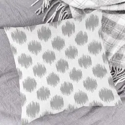 HOUZZCODE Set of 2 Green & White Abstract Square Cushion Covers image 4