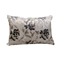 Good Vibes Grey & Cream-Coloured 5 Pieces Abstract Jacquard Square Cushion Covers image 2