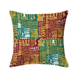 HOUZZCODE Green & White Set of 2 Square Cushion Covers image 4