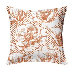 HOUZZCODE White & Black Set of 2 Abstract Square Cushion Covers image 4