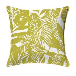HOUZZCODE Olive Green & White Set of 2 Abstract Square Cushion Covers image 4