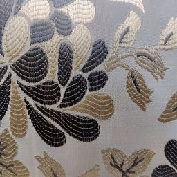 Good Vibes Grey & Cream-Coloured 5 Pieces Abstract Jacquard Square Cushion Covers image 3