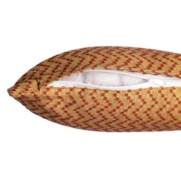 Arrabi Yellow & Red Set of 5 Geometric Square Cushion Covers image 5
