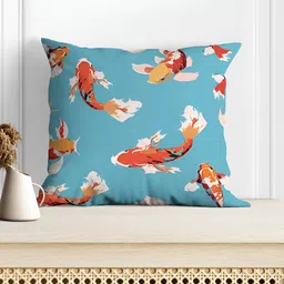 Astitva Blue & Rust 5 Pcs Cartoon Characters Square Cushion Covers image 4