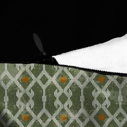 HOUZZCODE Green Set of 2 Geometric Square Cushion Covers image 2