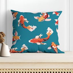 Astitva Blue & Rust 5 Pcs Cartoon Characters Square Cushion Covers image 2