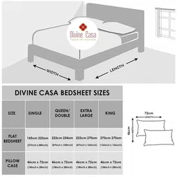 Divine Casa Emerald White Abstract Cotton 144 TC King Bedsheet with 2 Pillow Covers image 2
