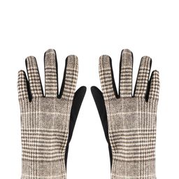 Bonjour Men Brown Checked Winter Gloves-picture-26